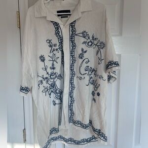 NWT Linen button down